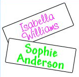 Colorful Applied Labels